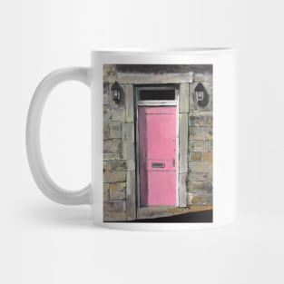 The Pink Door In Northern England Mug